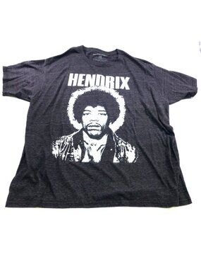Jimi Hendrix Graphic T-Shirt Karl Ferris Collection 2X Polyester Cotton Rayon Bl